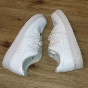 Nike Air Force 1 Low Triple White Leather Sneakers Shoes CW2288-111 Mens Size-11